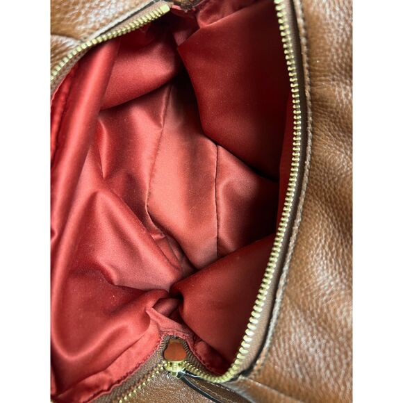 Coach Madison Phoebe cognac-colored pebbled leather shoulder bag - Picture 15 of 15